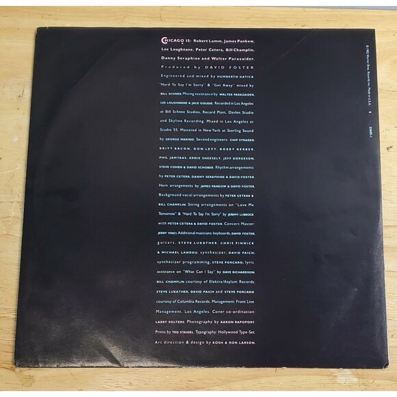 Lot of 2 Chicago Records Vinyl LPs Chicago 16 and Hot Streets - Picture 4 of 12